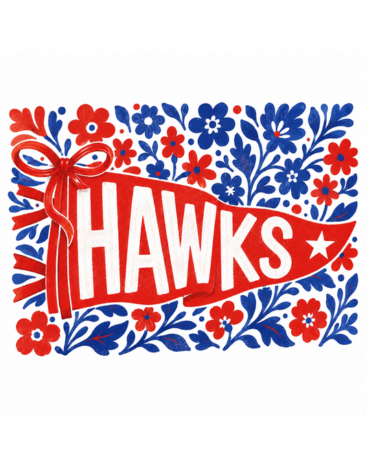 12. Floral Hawks Pennant